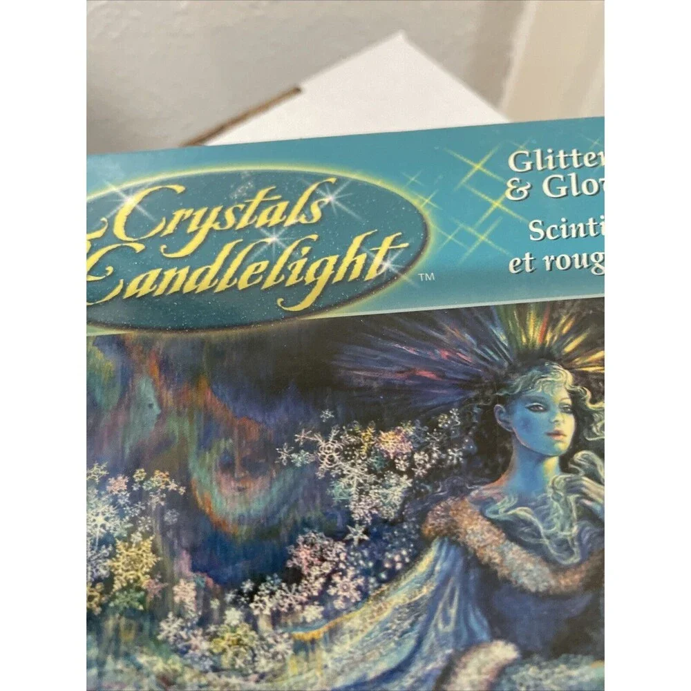 Crystals and Candlelight Glitter & Glow Sealed 750 Pc Puzzle Josephine Wall New